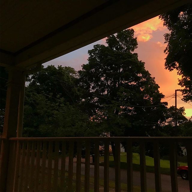 A little front porch time after the storm the other night.
