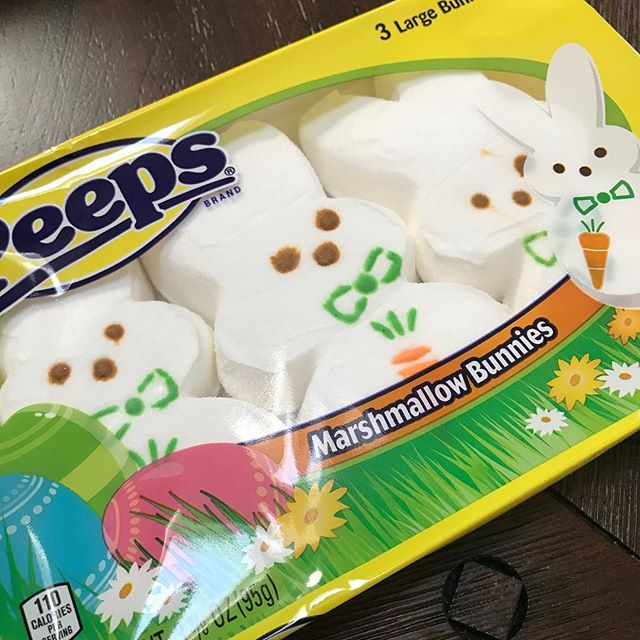 Happy Easter. 🐇🥚 Aidan says these are "Combat Peeps".