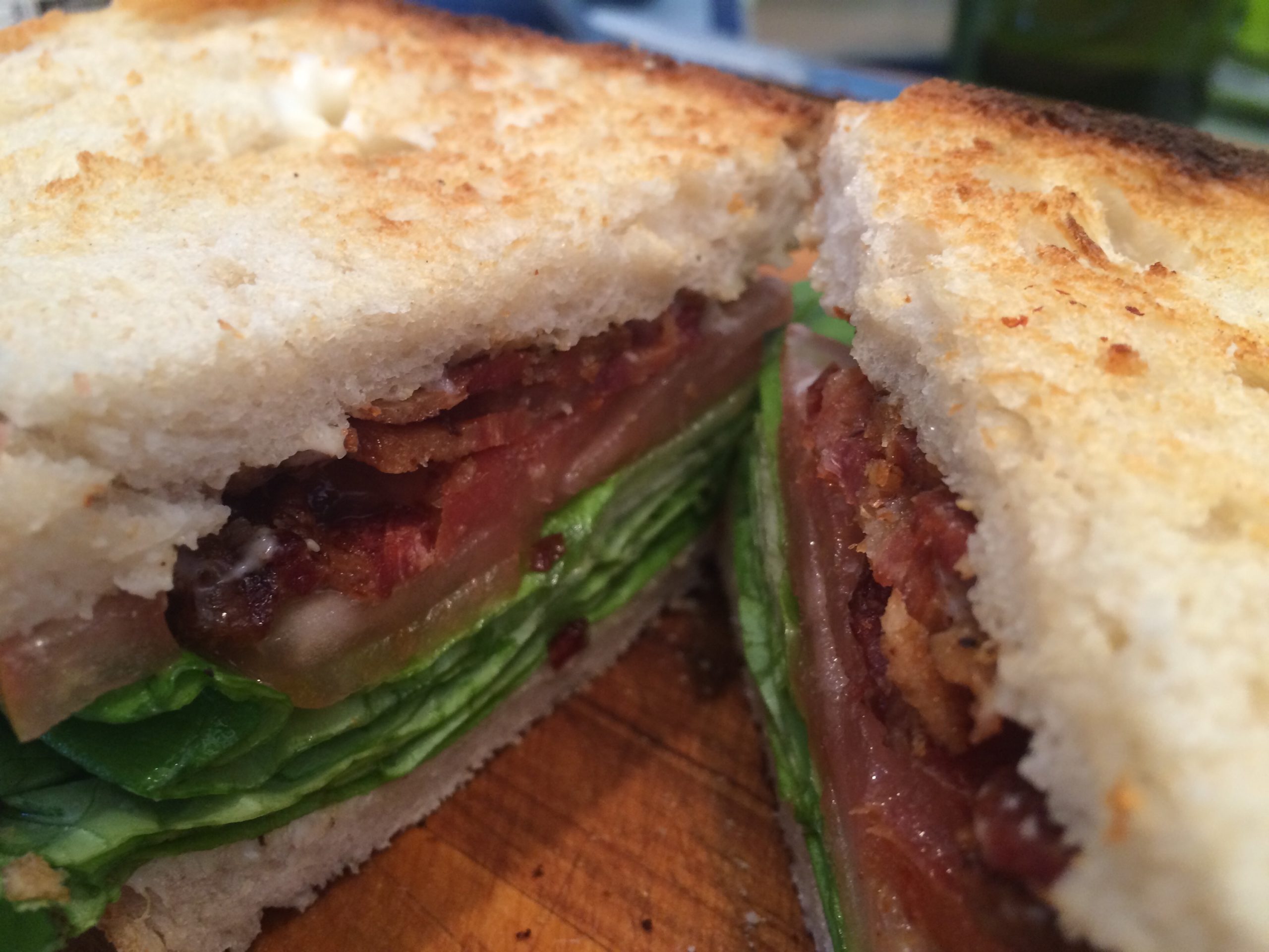 BLTs for lunch! Yum, if I do say so myself.